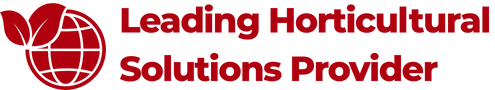 Generic logo with globe and leaves and the text: Leading Horticultural Solutions Provider