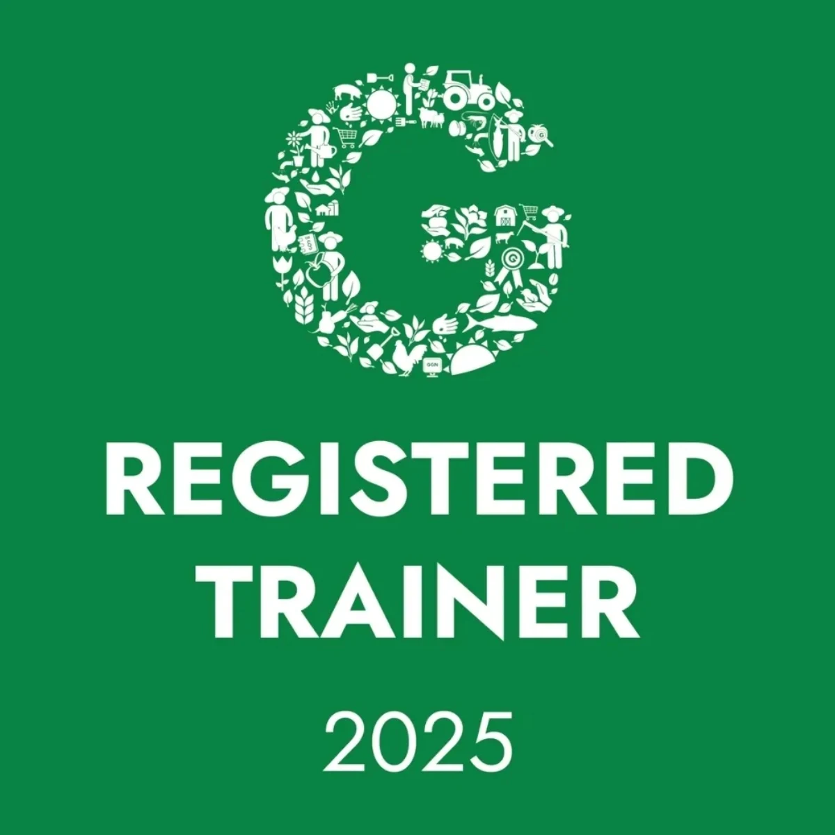 GLOBALG.A.P. Registered Trainer badge for Cultiva EcoSolutions