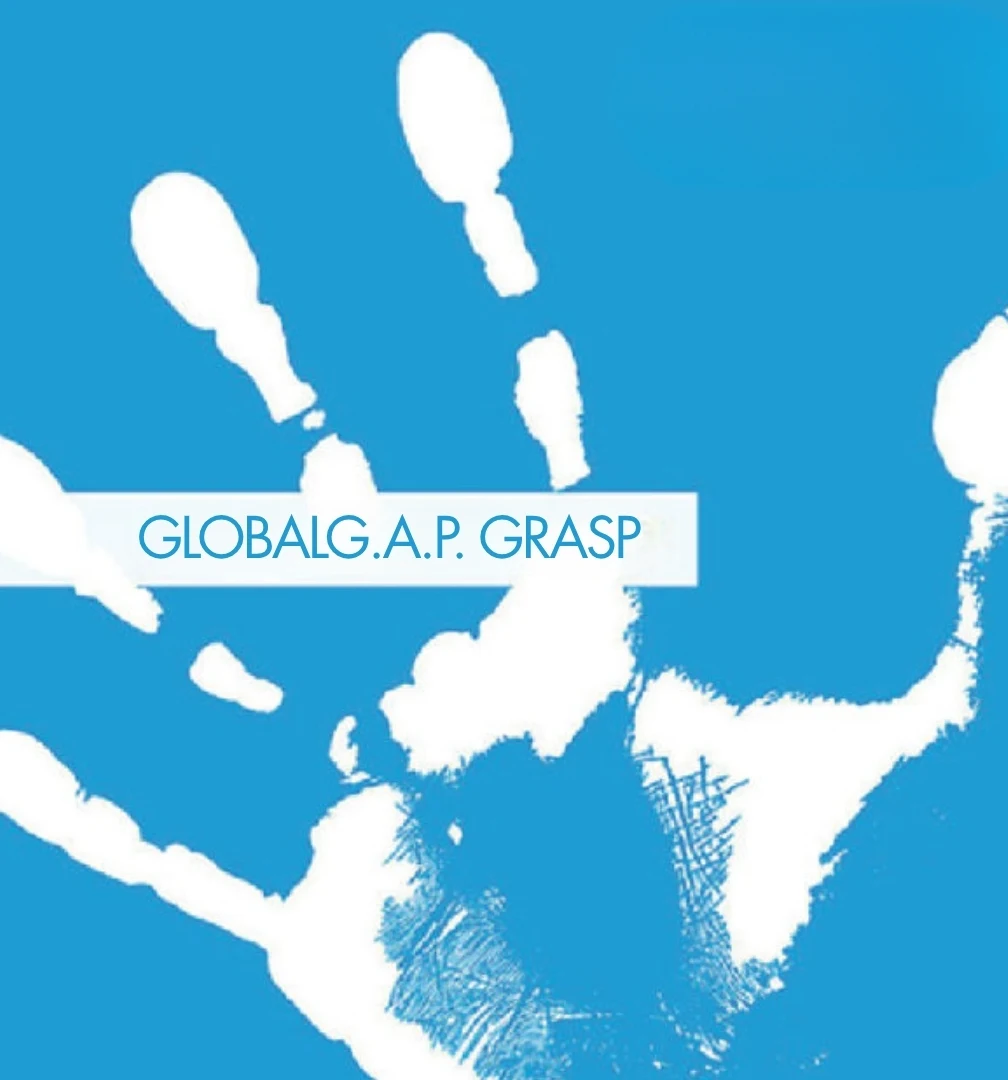 GLOBALG.A.P. GRASP social compliance and worker welfare add-on logo used in Cultiva EcoSolutions projects