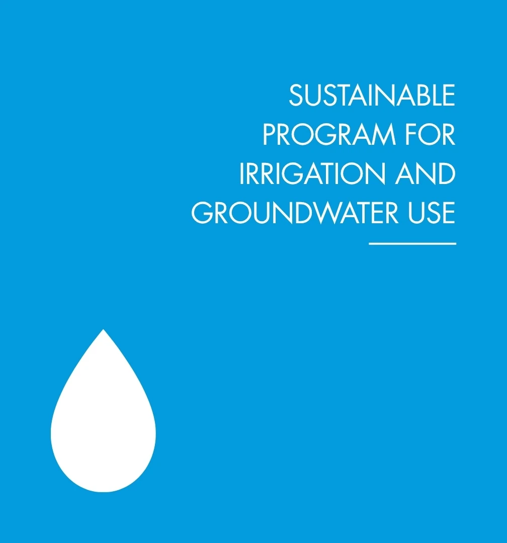 GLOBALG.A.P. SPRING sustainable irrigation and groundwater use certification add-on logo supported by Cultiva EcoSolutions