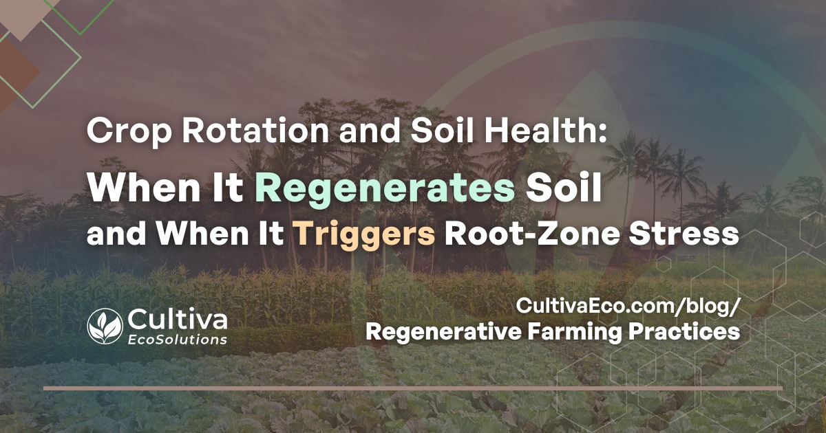 Featured image for article: Crop Rotation and Soil Health: When It Regenerates Soil and When It Triggers Root-Zone Stress
